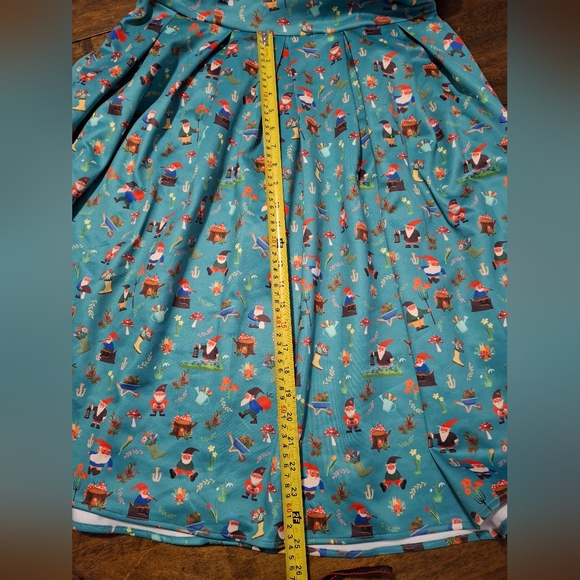 Women's Dolly And Dotty Amanda Garden Green Dress Size 10. - Picture 8 of 12